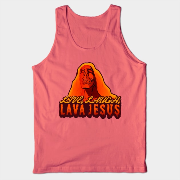 Lava Jesus Tank Top by NerdSloth